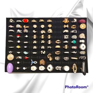 85 pcs Assorted Rings Sizes 9 - 14
